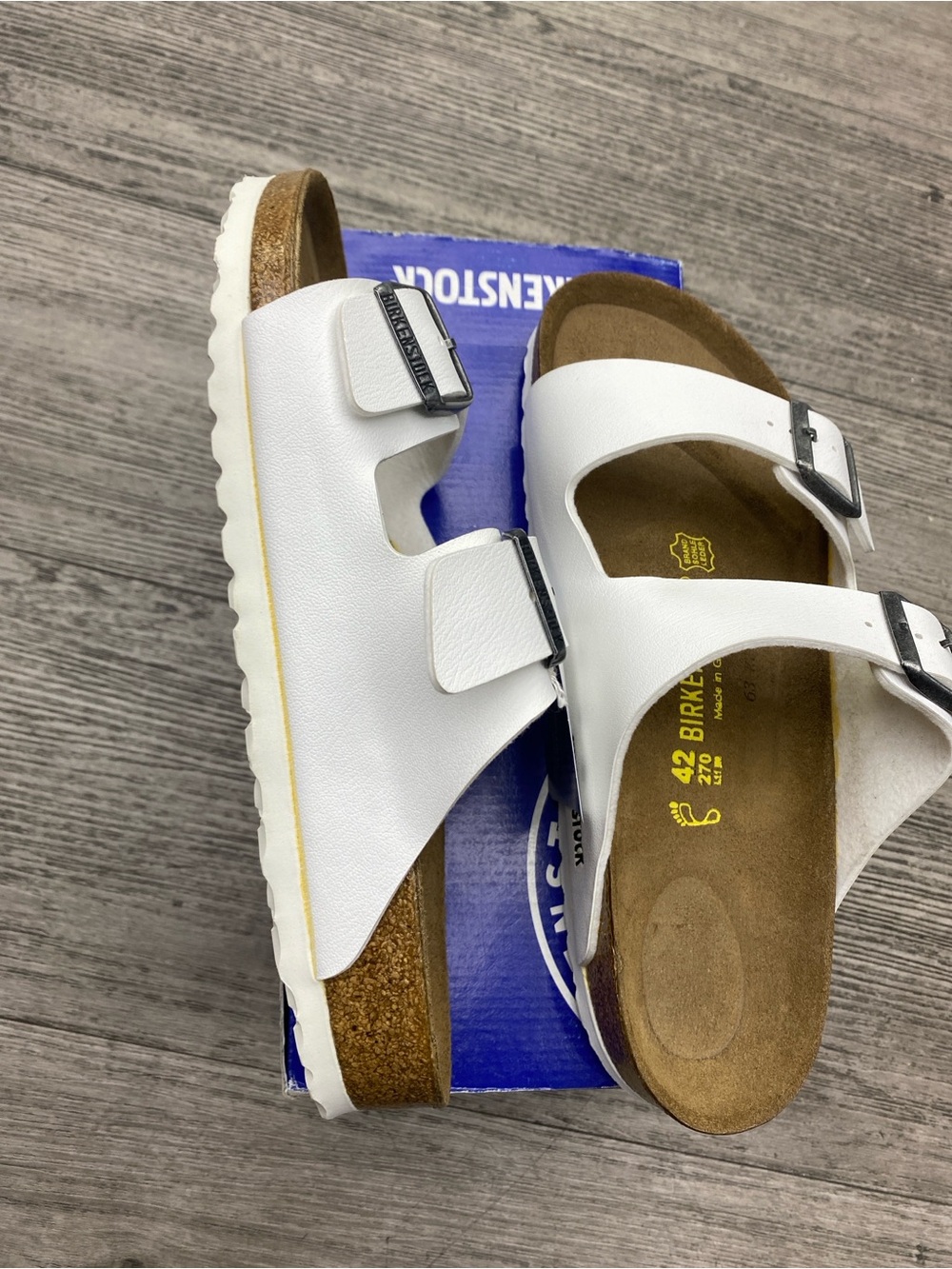 Birkenstock Arizona White Sandals – EU 42 / 270mm – Made in Germany